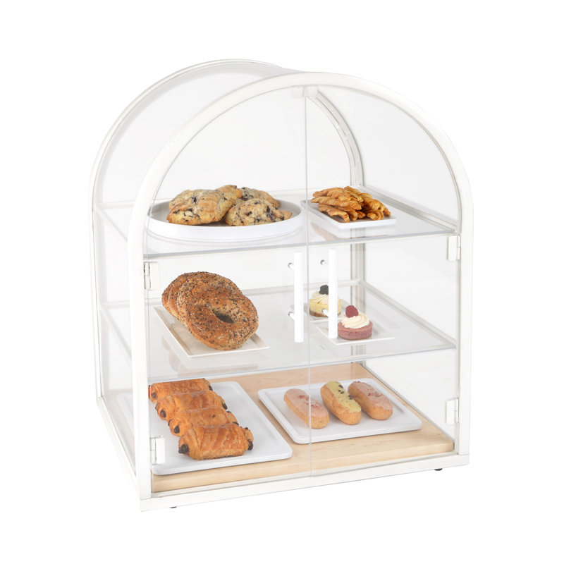 Arched Bakery Case , White