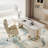 Cloyed Stone Stainless Steel Executive Desk-864026884
