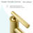 Avallon Single Hole, Single-Handle Sleek, Bathroom Faucet in Brushed Gold-60652757