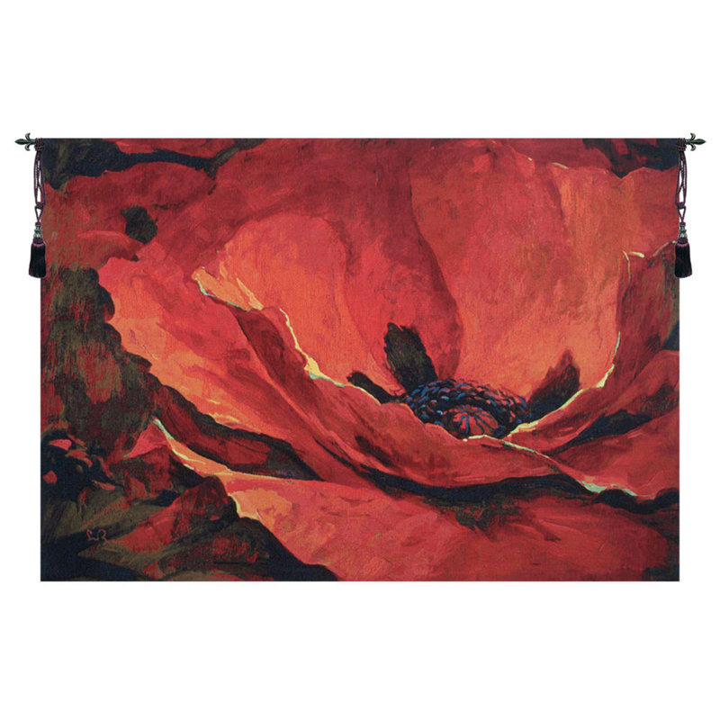 Loom Woven Cotton Blend Wall Hanging, 48" H x 64" W x 0.15" D