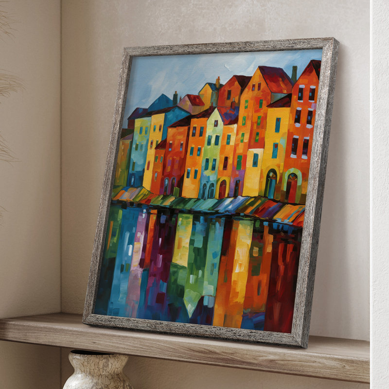 «LANDSCAPES Series CCL XXXV», reproduction encadrée - bois massif, H 30 po x l 24 po