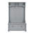 Modern Classic Hall Tree With Shoe Rack Bench And Coat Hooks For Hanging Storage, Entryway Bench With Open Shelves And Shoe Cabinets 40.16"W*18.58"D*64.17"H GRAY