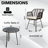 3 Piece Wicker/rattan Seating Group With Cushions-801223576
