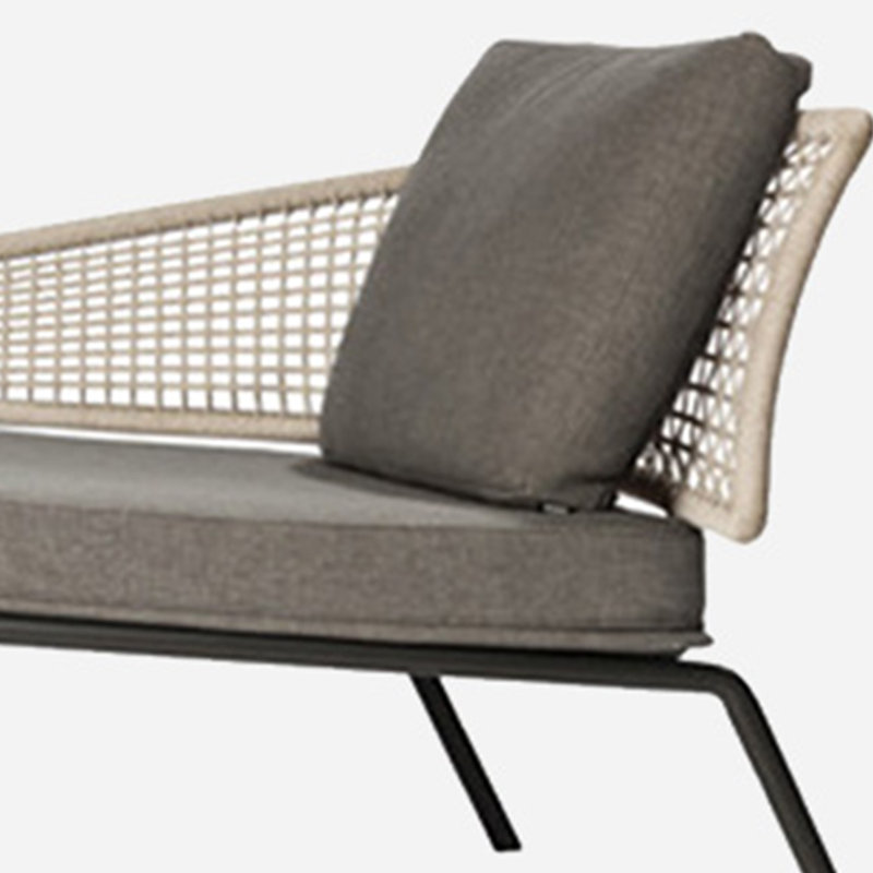 Chaise longue d'extérieur en osier Luxury