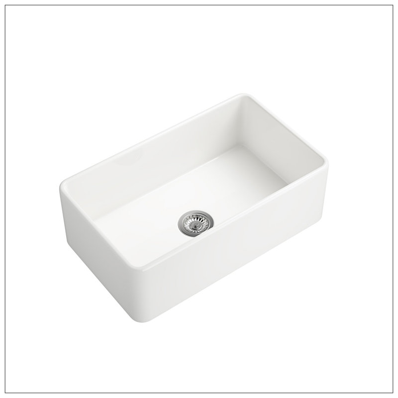 Évier de cuisine à tablier profond Farmhouse Sink, Blanc