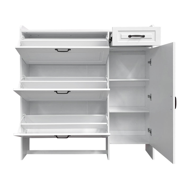 21 Pair Flip Down Shoe Storage