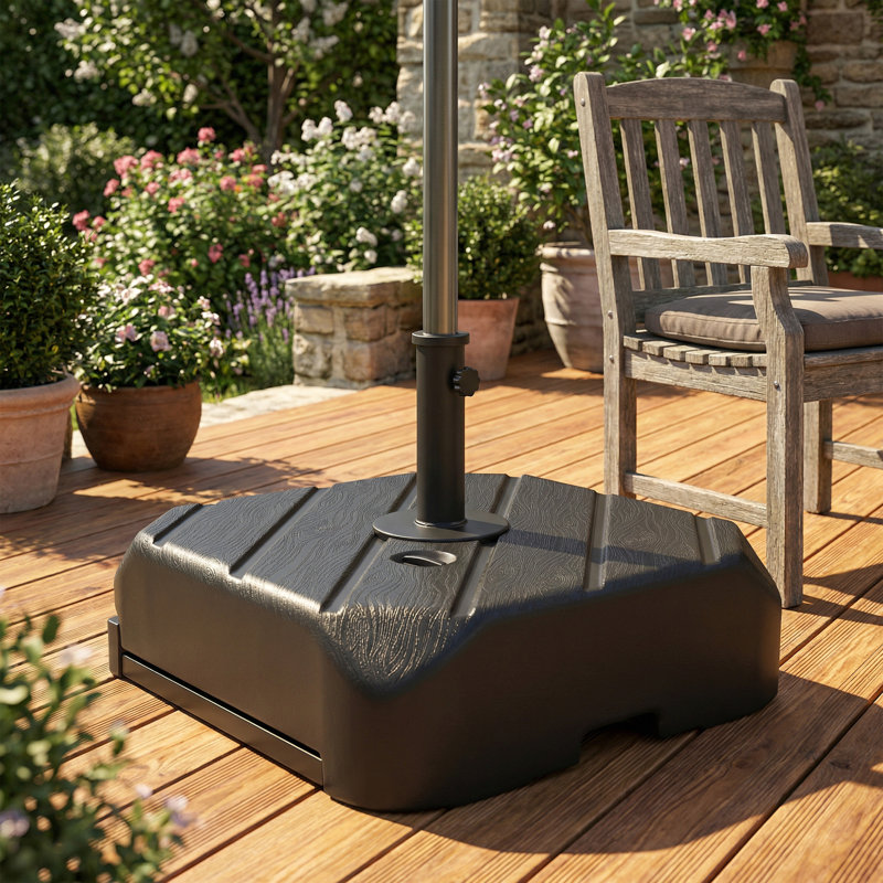 garden treasures umbrella base black patio umbrella base Treasure 50 Pound Base, Cast Iron Classic Market Design with Expandable Weight Capacity, 19.3 in Diameter (Umb 50-LB Black) : Patio, Lawn & Garden Event Umbrellas standing placement. Color:Gray Aurora / Red / Black Darlee 9 Ft. Octagonal