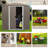 6Ft X 5Ft Outdoor Metal Storage Shed Gray With Window-126006852