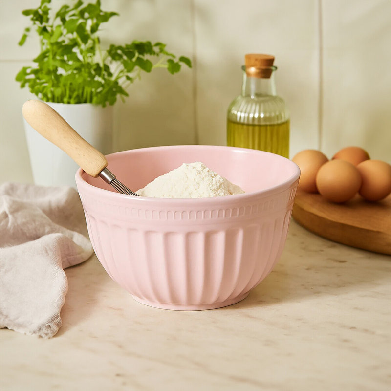 Extra Large Melamine Mixing Bowl, Pink, 24 Cm