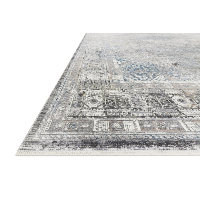Robledo Performance Oriental Indoor Rug, Rectangle 3'7" x 5'