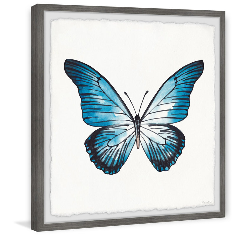 Glowing Butterfly Wings - Single Picture Frame Painting, 30cm H x 30cm W x 3.81cm D