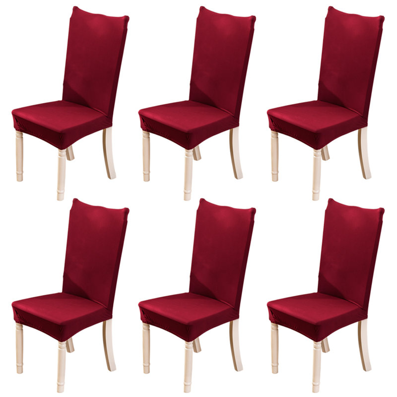 Box Cushion Armchair Slipcover, Red