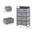 Vertical Metal Dresser with 5 Drawers