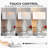 3-Way Dimmable Touch Diamond Crushed Mirrored Bedside Table Lamps Set Of 2