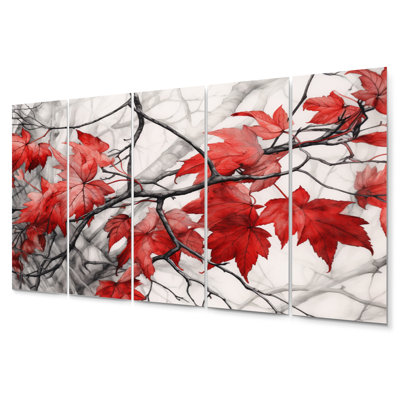 Traditional Plants & Flowers Wall Decor on Metal