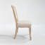 Chaise rembourrée avec pieds en bois