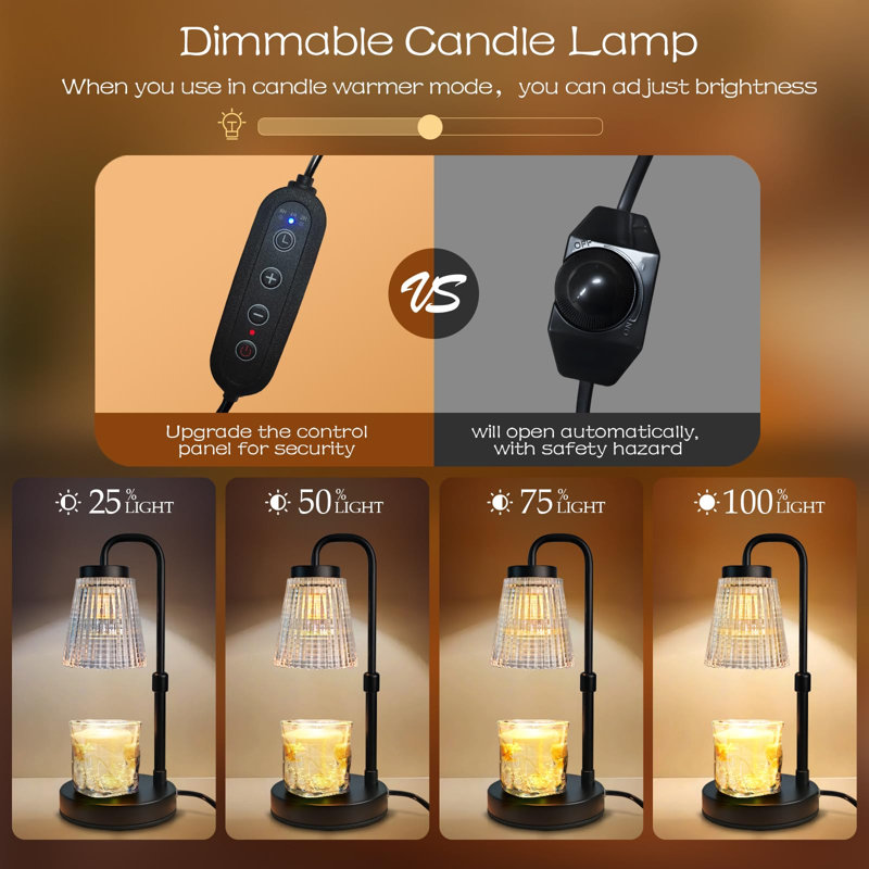 Lampe réglable pour chauffe-bougie avec minuterie: Cadeaux d'anniversaire pour la Saint-Valentin