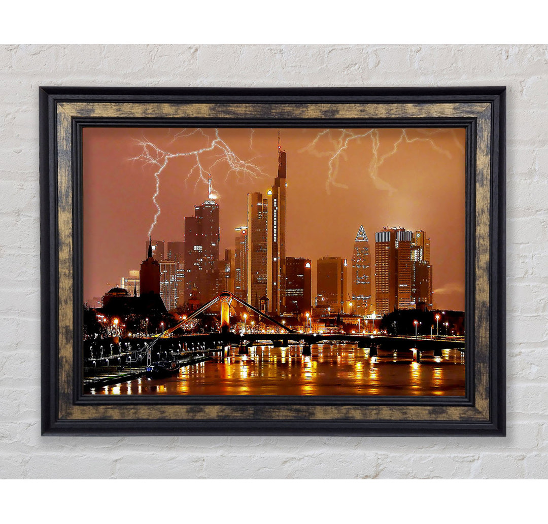 City Lightning Bolts - Einzelner Bilderrahmen Kunstdrucke