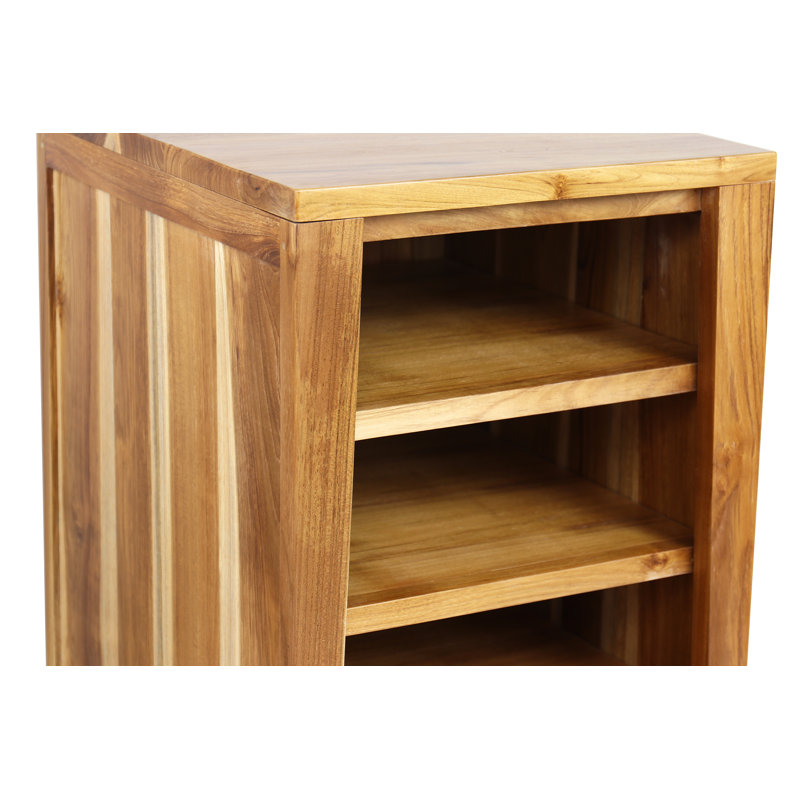 Meuble-lavabo autoportant de 18 po avec plateau en bois massif EcoDecors Signifiacado® avec plateau en bois massif