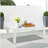 All-Weather Aluminum Patio Coffee Table, Modern Rectangle Outdoor Table-289504708-289504705