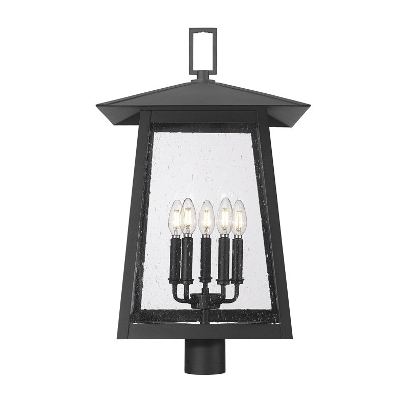 Luminaire d'extérieur à fixation murale 5 lumières Solis, H 27,5 po x l 15,5 po x P 15,5 po