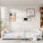 Upholstered Daybed With Cloud-shaped Backrest-223746828