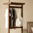 Solid Wood Rolling Hall Tree Coat Rack-997344281