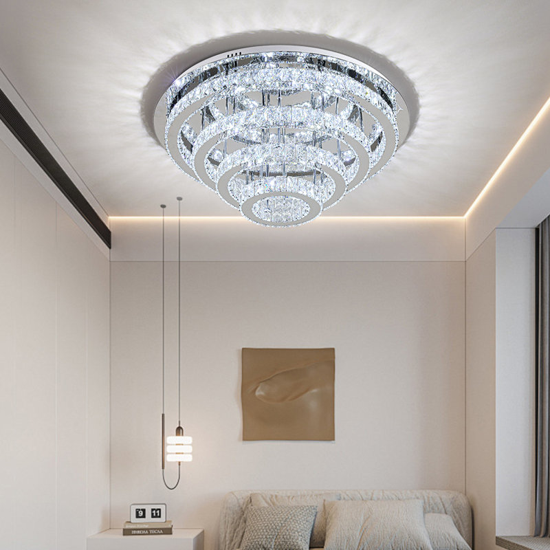 Azaan Chrome LED Flush Mount