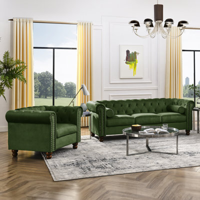Jumal 2 - Piece Velvet Living Room Set