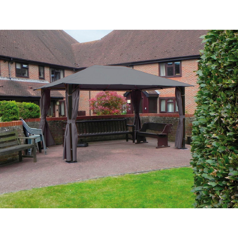 Nasrine 4m x 3m Steel Patio Gazebo