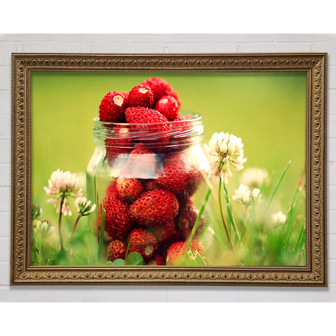 Strawberry Jar - Einzelner Bilderrahmen Kunstdrucke