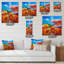 Horloge murale Blossomg Poppy Fieldsunder a Sky-182224062