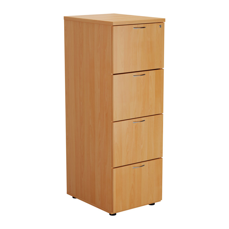 Buariki 46.4cm Wide 4 -Drawer File Cabinet, Beech