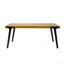 Table de patio moderne en matériaux mixtes