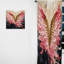 Ailes d'ange roses et dorées - Rideau abstrait obscurcissant à spirales abstraites - 1 panneau-107826687