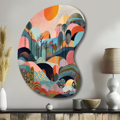 Huntington - Abstract Minimalism Boom Shape Metal Wall Sculpture