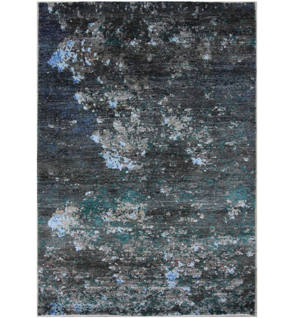 Geometric Hand Knotted 121cm X 176cm Area Rug