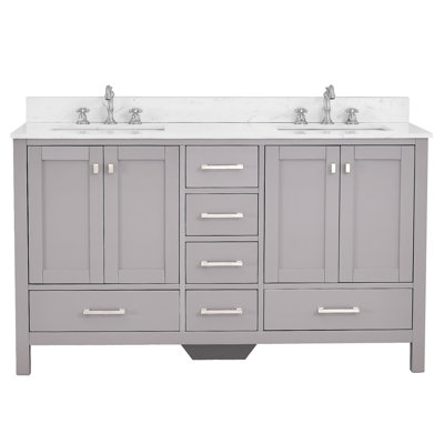 60-inch Bathroom Vanity With Engineered Stone Top