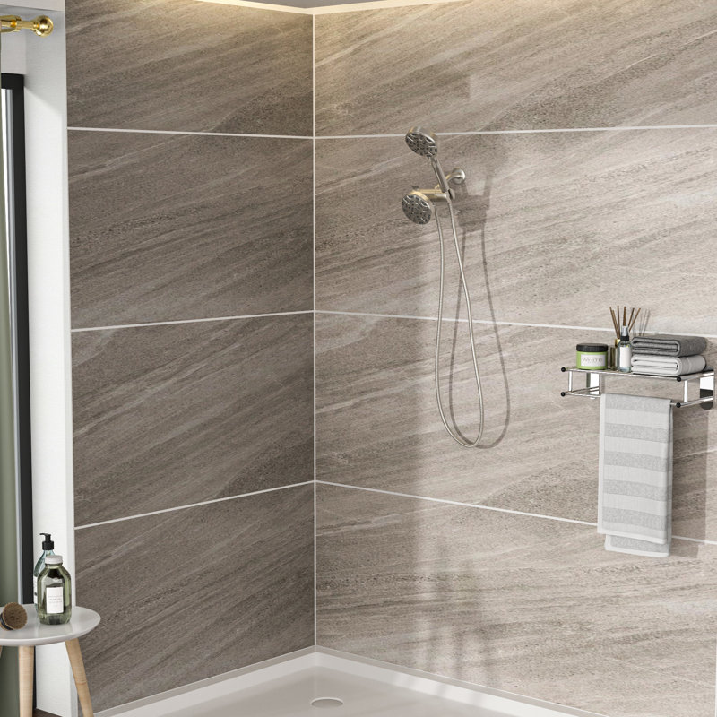 8 Hand Shower And 4.7" Rain Showerhead, Brushed Nickel Dual Kit Shower, Showerhead With 8 Modes, Handheld, Brushed Nickel
