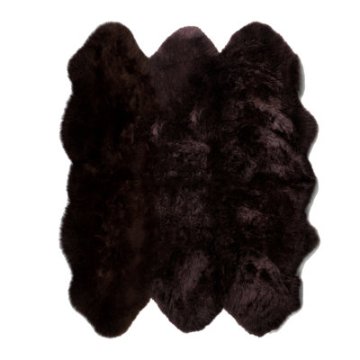 Tapis Sexto en peau de mouton à laine longue