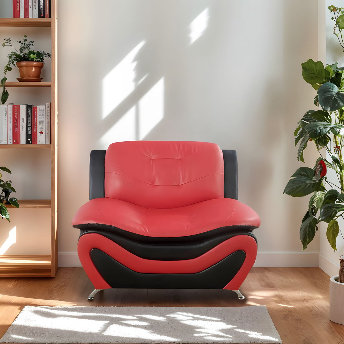 Wrought Studio™ Luxury Single Seat Lounge Chair – Breathable Leather ...