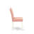 5 Piece Dinner Table Set contains a Dining Table and 4 Beige Red Polyester Fabric Wooden Chairs with Stylish Back- Linen White Finish-1406722273-1406722300-1406400313