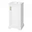 Charmant meuble-lavabo de style français simple avec lavabo intégré et rangement spacieux, parfait pour les petites salles de bain