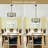 5 - Light 18.9" Dimmable Farmhouse Modern Drum Chandelier For Dining Room, Bedroom-258052474