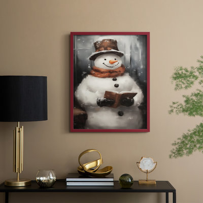 Art des Fêtes de Noël - série 2-CCGLX III, reproduction encadrée - bois massif