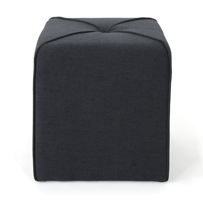 Tissu gris anthracite - Ajoutez du confort à votre vie 17 x 16,5 x 16,5 pouces sans repose-pieds