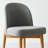Linen Upholstered Dining Chairs With Solid Wood Legs-980415174