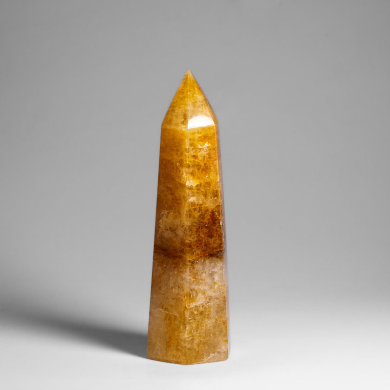 Genuine Polished Lemon Quartz Point (1.2 Lbs)