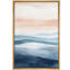 Impression sur toile encadrée de décorations murales de chambre à coucher orange minimaliste bleu orange-108345640-108345643
