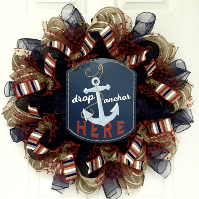Nautical Wreath Drop Anchor Here